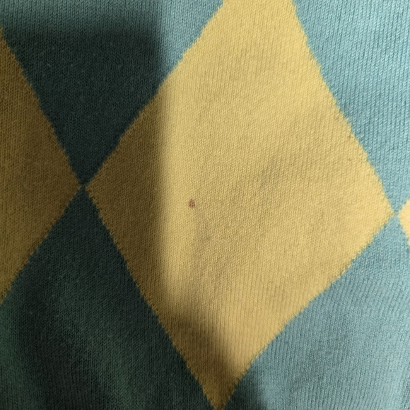 Lilly Pulitzer Bright Argyle Long Sleeve VNeck Sweater Size Medium - Picture 4 of 5